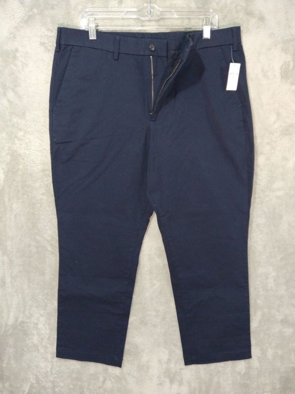 Gap Jeans Mens 38x30 Navy Blue Chino Straight Leg Performance Cotton Stretch